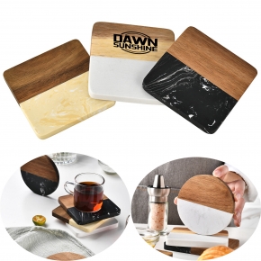 Bamboo/Marble Square Coaster