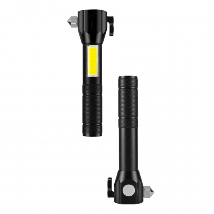 Multifunctional Light Flashlight Safety Hammer