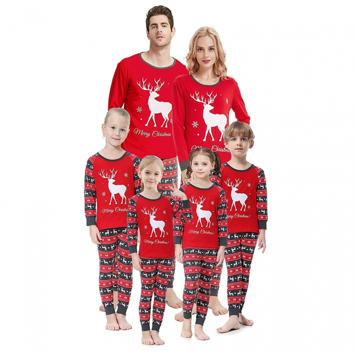 Holiday Family Pajamas With Christmas Print