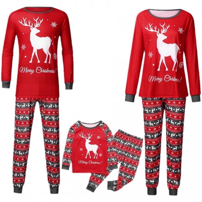 Holiday Family Pajamas With Christmas Print