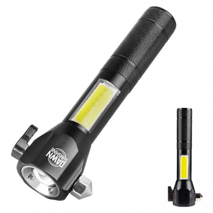 Multifunctional Light Flashlight Safety Hammer