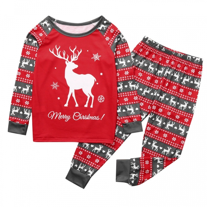 Holiday Family Pajamas With Christmas Print