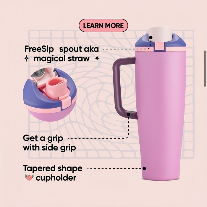 40 oz Stainless Steel Insulation Tumbler W/Handle