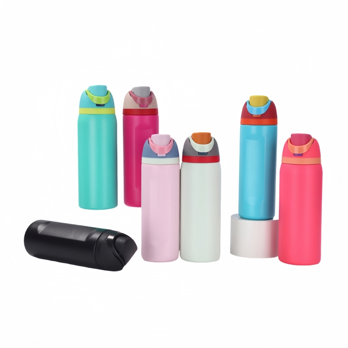 Free Sip Vacuum Insulation Water Bottle W/Straw