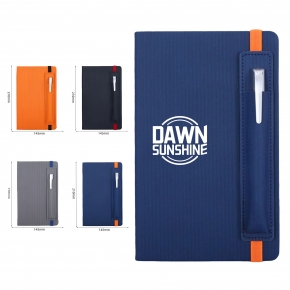 Durable Notebook With Pen Holder