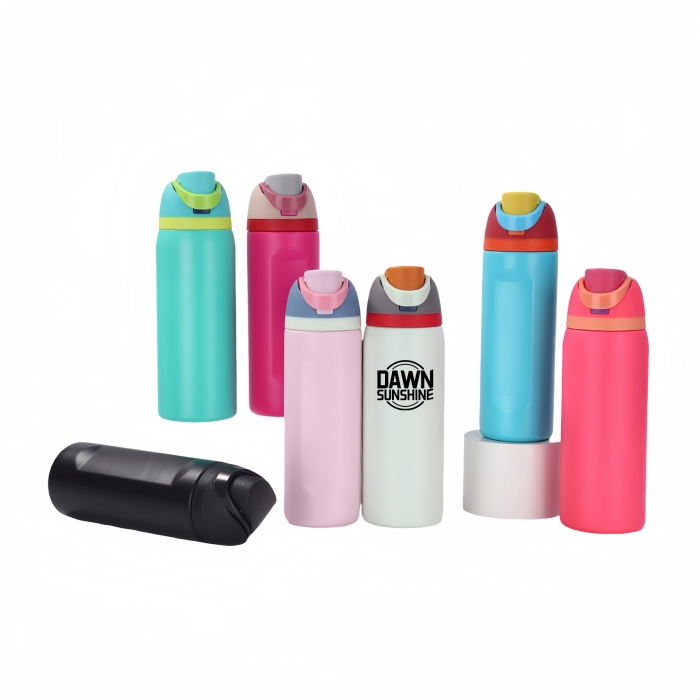 Free Sip Vacuum Insulation Water Bottle W/Straw