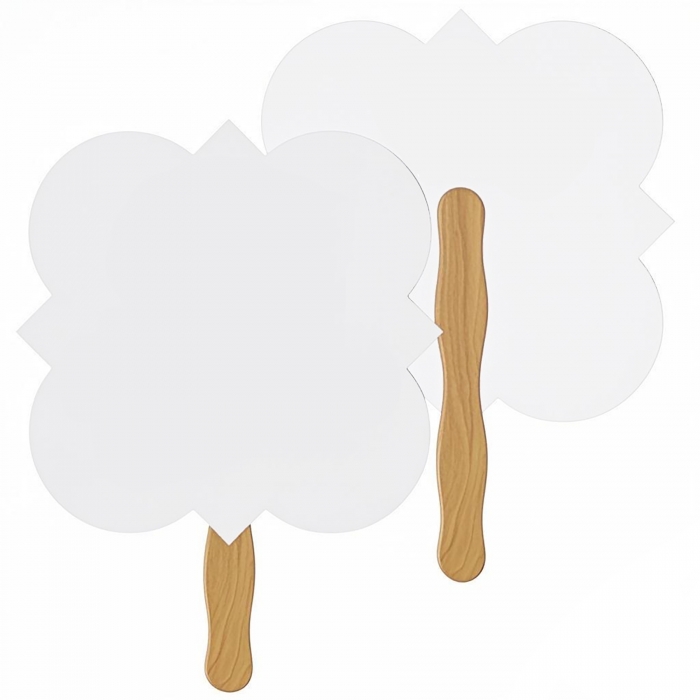 Customized Shape Hand Fan Full Color (2 Sides)