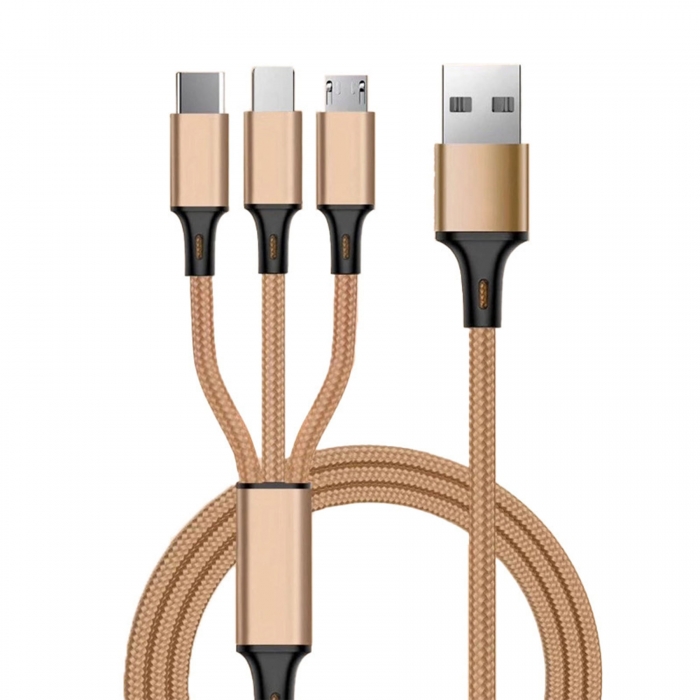 3-In-1 Retractable Charging Cable