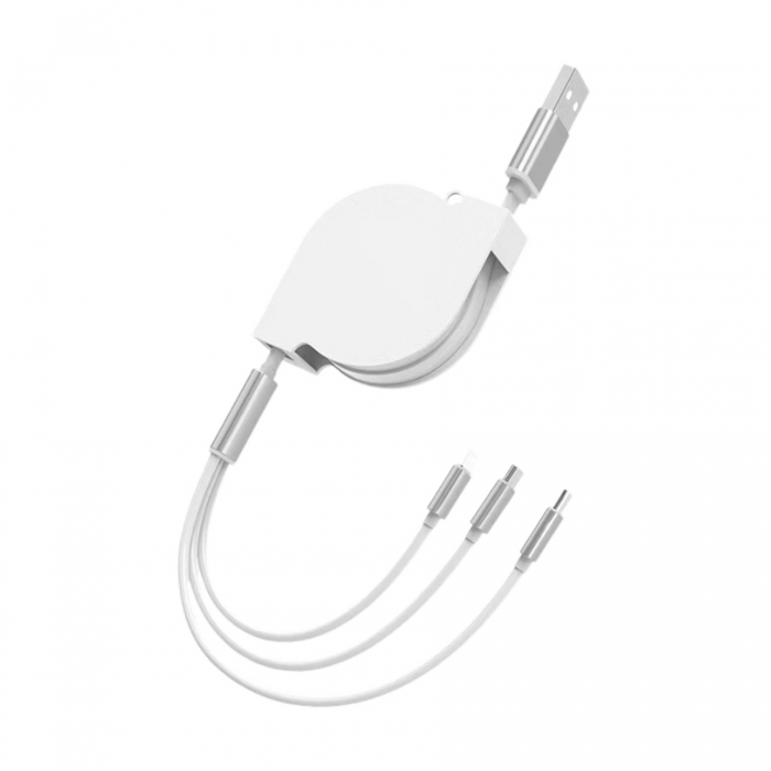 3-In-1 Retractable Charging Cable