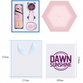 Fashion Umbrella W/Fan Set