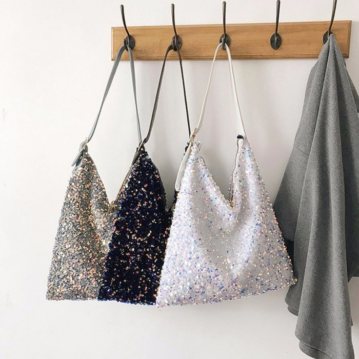 Fashion Sequined Tote Bag
