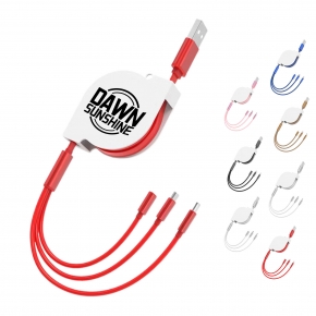 3-In-1 Retractable Charging Cable