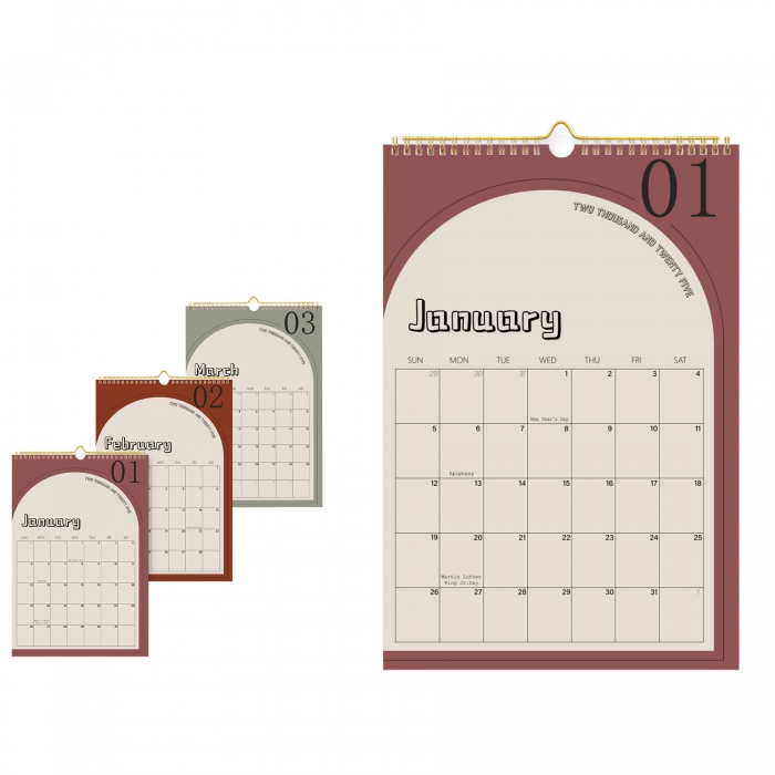 High-Quality Paper Roll Calendar