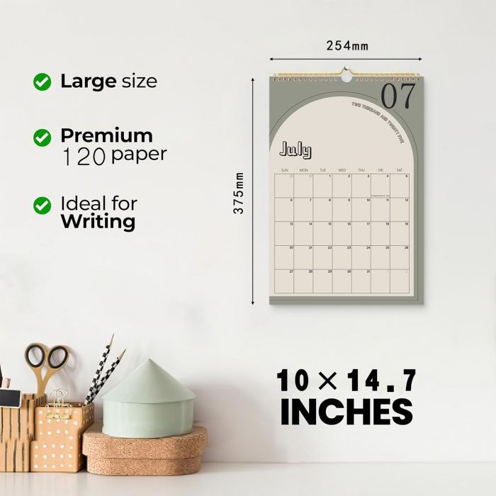 High-Quality Paper Roll Calendar