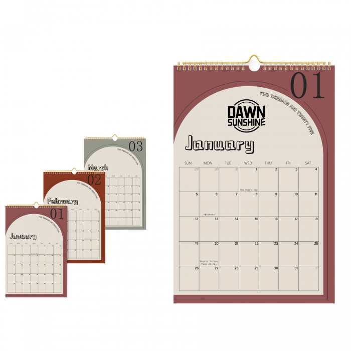 High-Quality Paper Roll Calendar