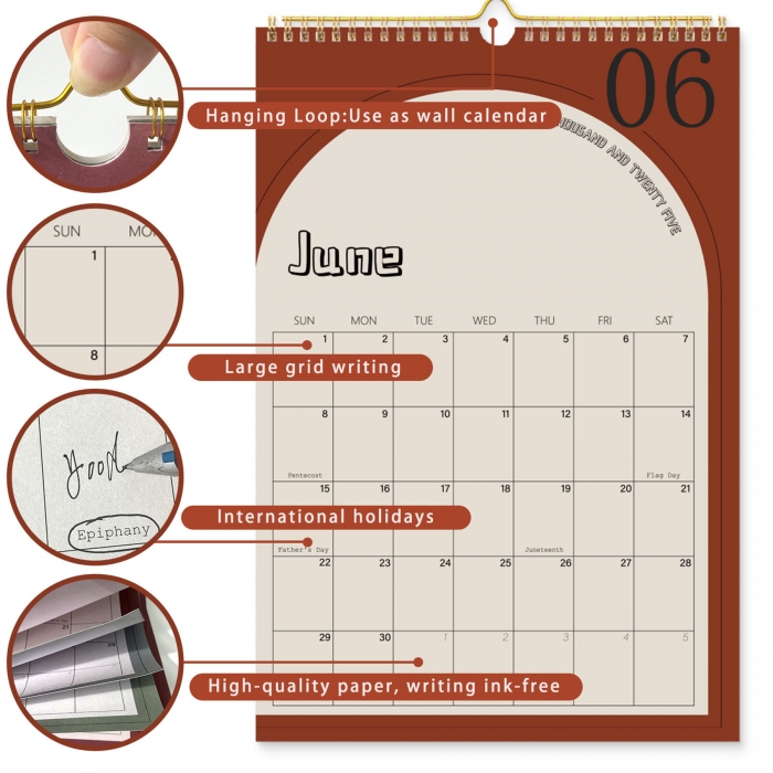 High-Quality Paper Roll Calendar