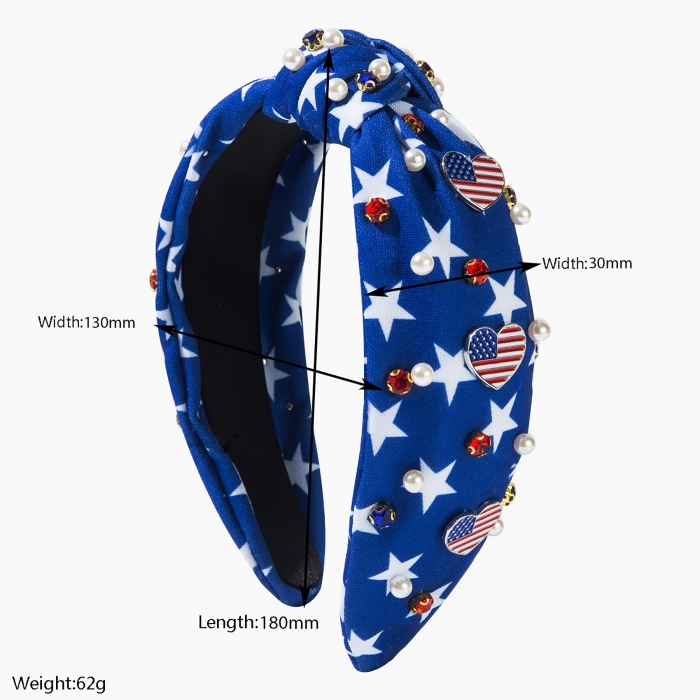 American Knotted Jeweled Headbands