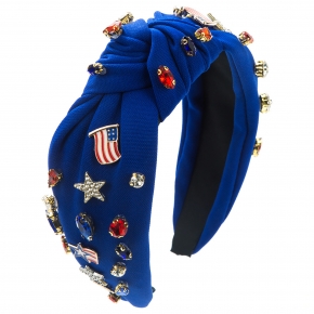 American Flag Headband Star Knotted