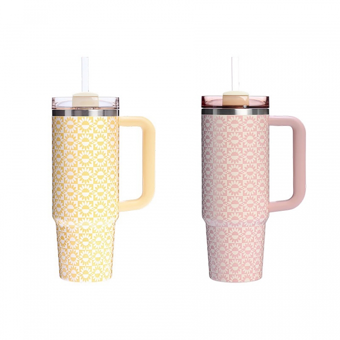 40 oz Vacuum Insulated Travel Mug W/Handle