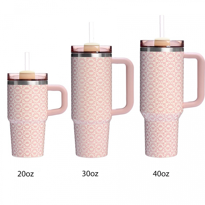 40 oz Vacuum Insulated Travel Mug W/Handle