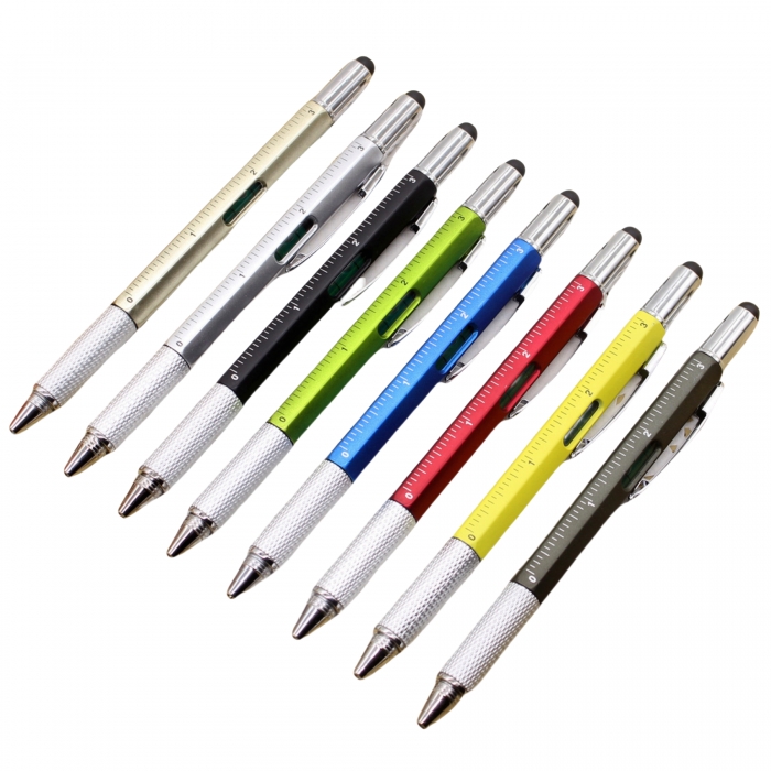 Six-In-One Multi-Functional Ballpoint Pen