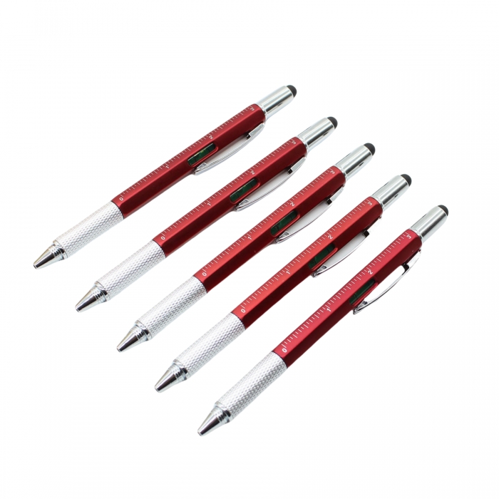 Six-In-One Multi-Functional Ballpoint Pen