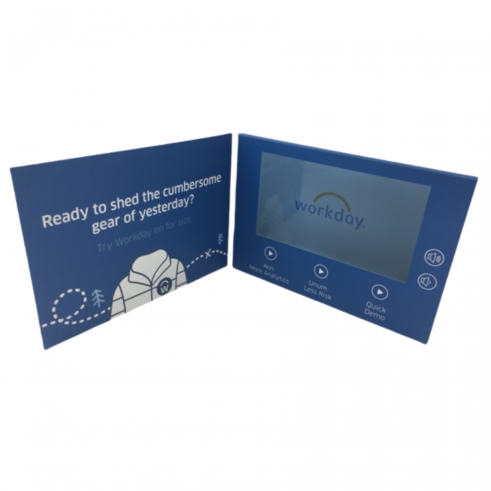 LCD Video Bi-fold Brochure